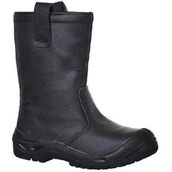 Portwest Steelite Leather S3 Safety Rigger Boots Black Size 9