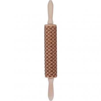 Snowflake Embossed Rolling Pin for Christmas