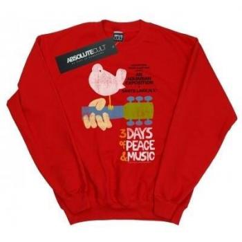 Woodstock Ladies Festival Poster Sweatshirt Large Red
