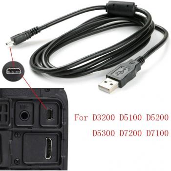 8-Pin USB Sync Cable for Camera Data Transfer, 150cm
