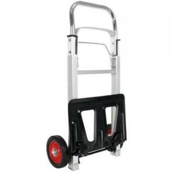 Chariot à bras Toolland, pliable, en métal, argent, capacité de charge 80 kg
