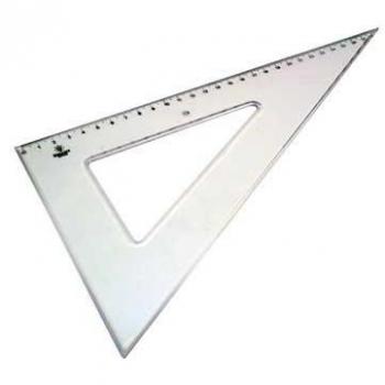 Esquadro Plástico Cristal SmartD 60º