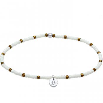 Elli 925 Silber Armband mit bunten Beads und Plättchen