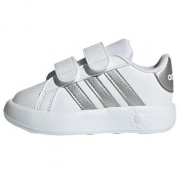 Adidas Grand Court 2.0 Baby Sneaker schneeweiß/silbergrau