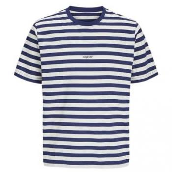 Camiseta Júnior Jack & Jones Newton Stripe Ocean Cavern