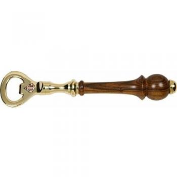 Premium Wooden Bottle Opener (Brown/Gold) – 5×5×20 cm