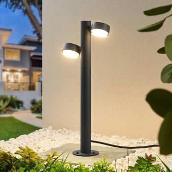 Kynlee Lucande potelet LED, 50 cm, 2 lampes