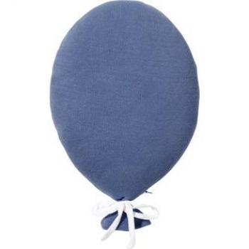 Coussin bleu avec motif montgolfière