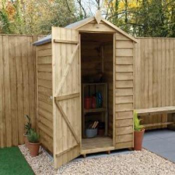 4x3 Pressure Treated Garden Shed with Assembly