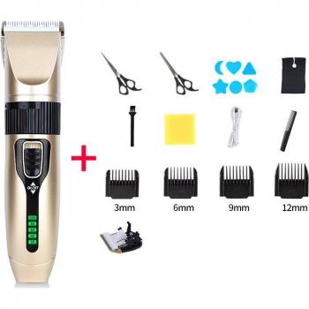 LuxeEdge Max – High‑Torque LED Electric Clipper with Steel Cutter Head