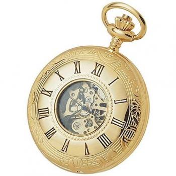 Gold Skeleton Spring Pocket Watch – Woodford Double Half Hunter