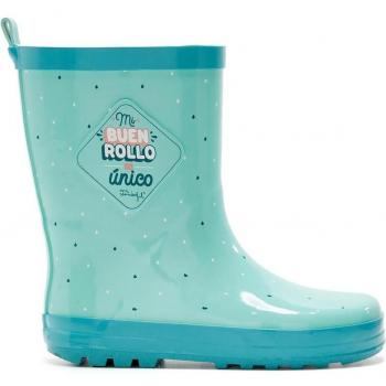 Botas de lluvia de niña con estampado azul