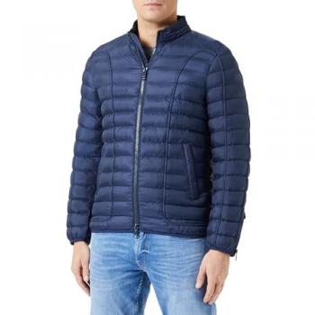 Marineblauw Gewatteerd Jack – Diesel Effen