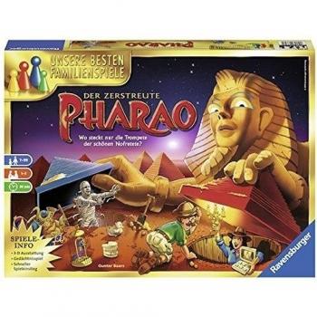 Ravensburger 26656 Der Zerstreute Pharao – Familienspiel 3D-Schiebespiel