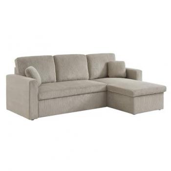 Sofá cama esquinero reversible 3 plazas Sweeek gris beige