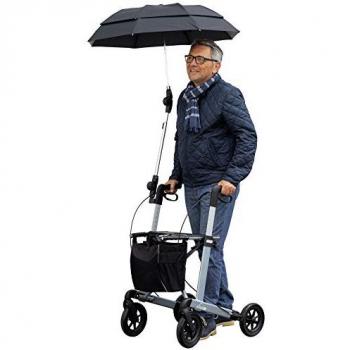 Russka Vital Rollator Regenschirm mit Aufbewahrungstasche schwarz