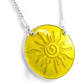 Collier Vert Jaune Double Face NOA 2406 Les Acidulés