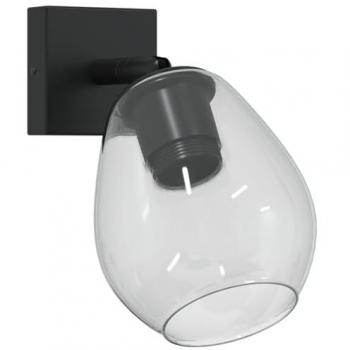 Black Ceiling Spotlight, 13 × 13 × 26 cm (Glass/Metal) – vidaXL