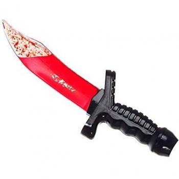 Coltello Halloween con sangue artificiale