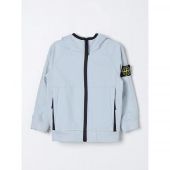 Ice Blue Stone Island Kids Jacket