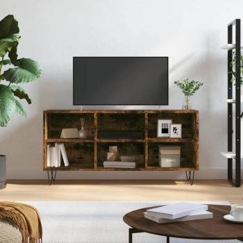 Mueble TV roble ahumado 103,5x30x50 cm