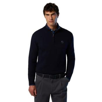 North Sails Men's XL Navy Blue Cashmere Half‑Zip Sweater