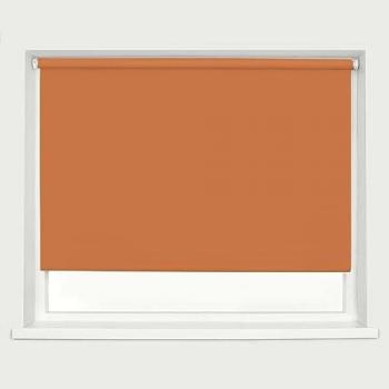 180 cm Burnt Orange Roller Blind – Full Blackout, 160 cm Height