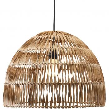 Luce a sospensione Lace PR Home, paralume rattan Ø 46 cm