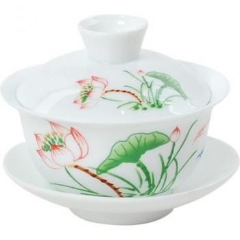 Gaiwan Compact en Porcelaine Blanche – Service de Voyage