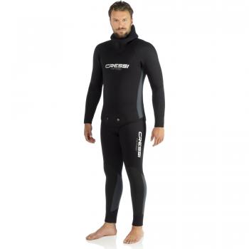 Cressi Fisterra 5 mm Herren Tauchanzug, Schwarz, S/2 (LK489002)