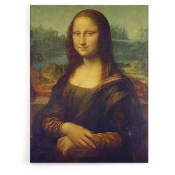 Brown Mona Lisa Da Vinci Canvas Print 12x16