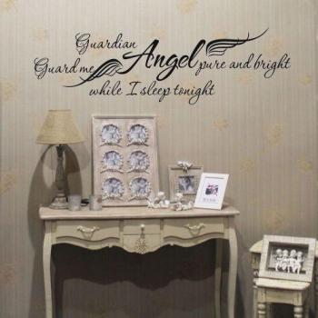 Lo+DeModa Engel Vinyl Dekoration, PVC, mehrfarbig, 123 x 123 x 0.2 cm