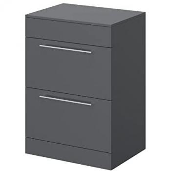 Napoli Floor Standing Vanity Unit with Polished Chrome Handles