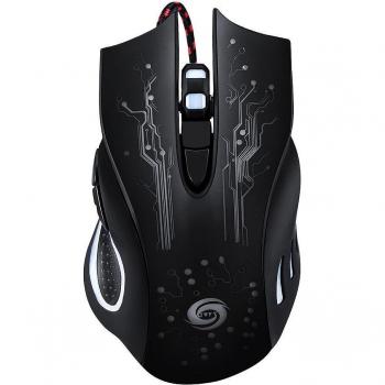Raton de Videojuegos 3200 DPI, 6 Controles, Cable USB