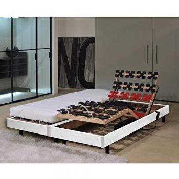 Ensemble de literie relaxation 2 x 80 x 200 Mousse 13 cm Ferme Blanc