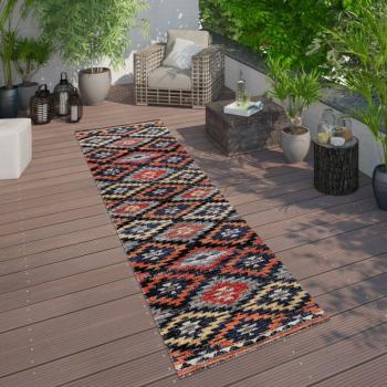 Zigzag Rosso Arancio Nero Tappeto 80x150 – Pacohome