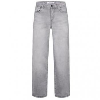 SOCCX Damen Regular-fit Jeans mit breiten Nähten