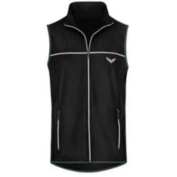Trigema Damen Steppweste, casual, atmungsaktiv, schwarz, XL