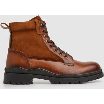 Botines de piel Pepe Jeans Brad Marrón