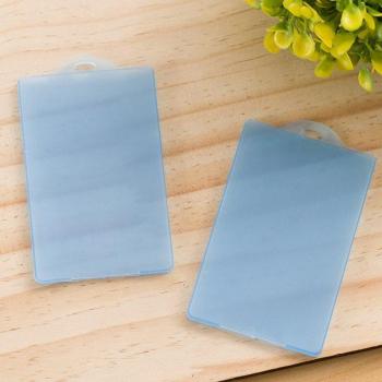 Transparent Plastic Business Card Holder Set (2 Pieces)