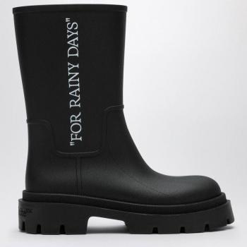Off-White Black Men's Rain Boots