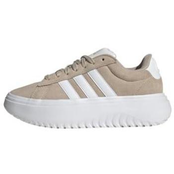 Zapatillas Adidas Grand Court Plataforma de Cuero Suede para Mujer