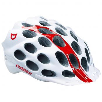 S Catlike Whisper Helm Weiß/Rot 54–56 cm