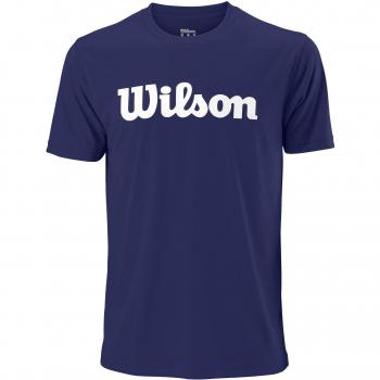 Wilson Herren Tennisshirt UWII Script Tech Tee Kurzarm blau (296) L