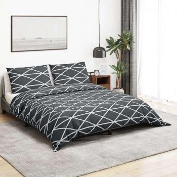 Set copripiumino 200x200 in cotone grigio Prolenta