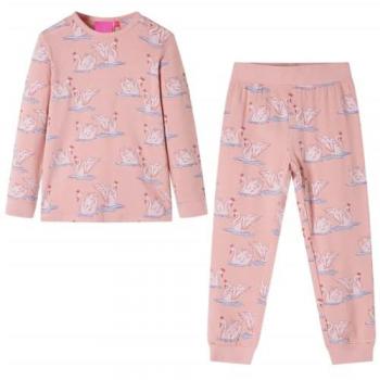 VidaXL Kids' Sleep Set Long Sleeve Light Pink 128