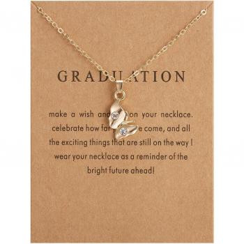 Gold Chain Necklace with Moon, Star, Butterfly, Flower, Pearl Pendants