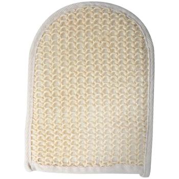Accessorio bagno MSV: guanto in sisal 23,5 × 16 cm bianco