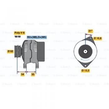 BOSCH Alternatore 0 986 042 780