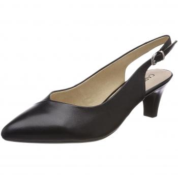Caprice Damen Slingback Sandalen, Schwarz, 38 EU (Damen)